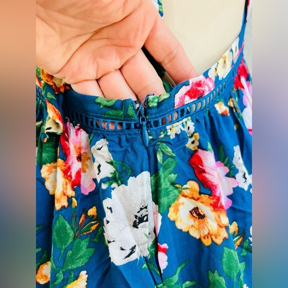 Altar'd State Henleigh Floral Maxi Dress Size N Boho Cottagecore Vacation Summer - Picture 5 of 16